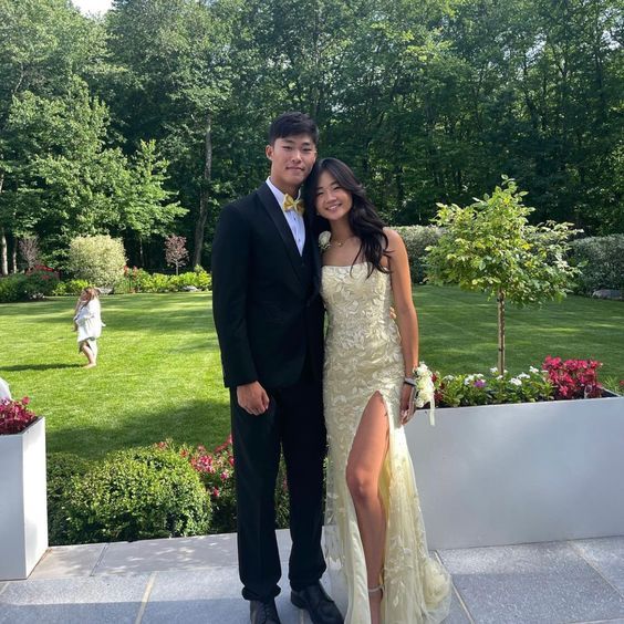 Beautiful Lace Sleeveless Slit Long Prom Dress Party Dress Evening Dress cg25192