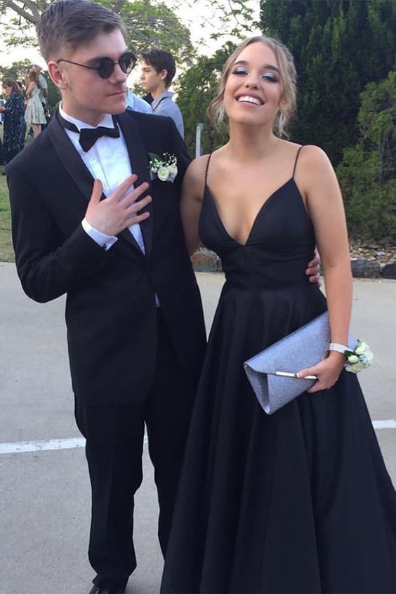 Simple Prom Dresses, Long Navy Prom Dress cg10333