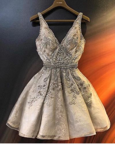 V-Neck Homecoming Dress Party Dress Homecoming Dress cg11978