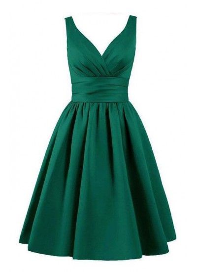 V Neck Green Elegant Short Homecoming Dresses cg1544