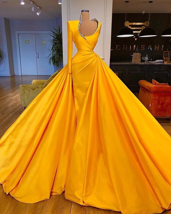 yellow Prom Dresses Long Prom Dresses cg16949