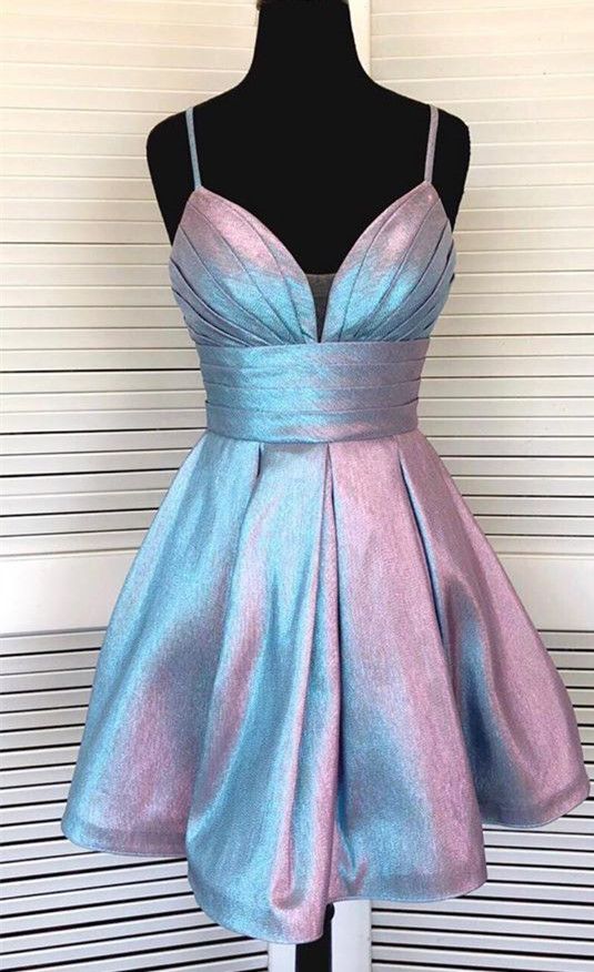 Princess Straps Short Homecoming Dress 2019 cg1798