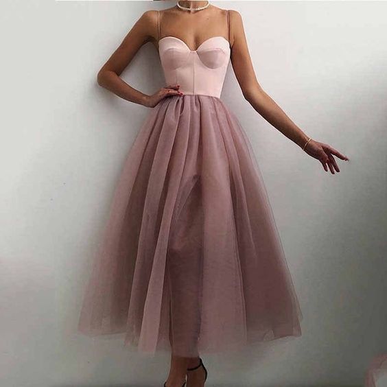 Lovely long prom dress tulle evening dress cg18798