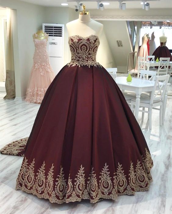 wine red wedding dress,burgundy wedding gowns Prom Dresses cg19363