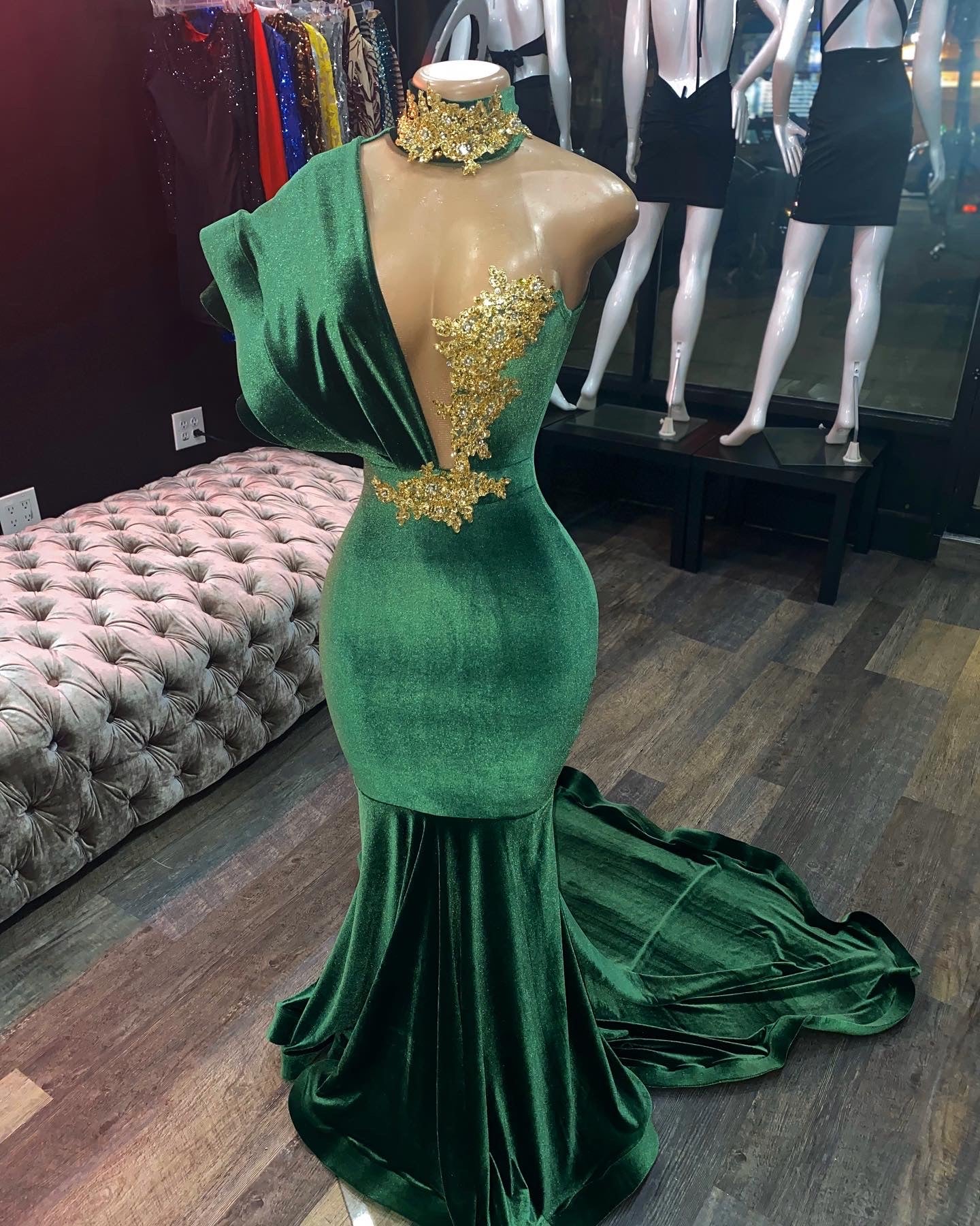 Green evening Prom Dresses,Long Prom Dress cg19558