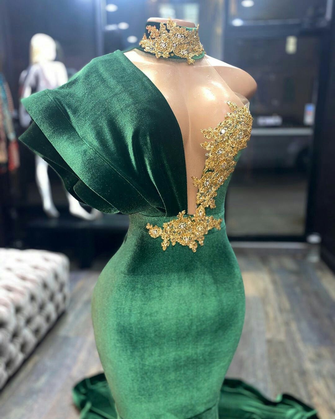 Green evening Prom Dresses,Long Prom Dress cg19558