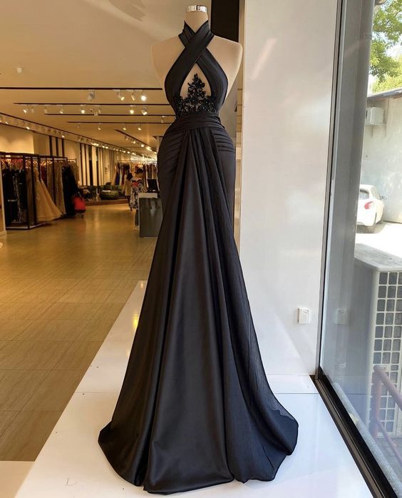 Black new arrive evening gown Long Prom Dress cg24190