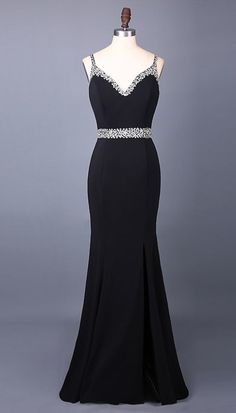 Sleeveless Sexy Spaghetti Straps Of Mermaid Satin Prom Dress cg5834