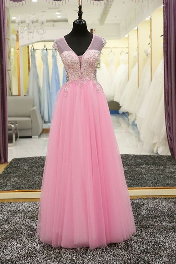 Charming Prom Dress, Floor Length Prom Dress,Long Evening Dress,Tulle Formal Evening Dress cg6142