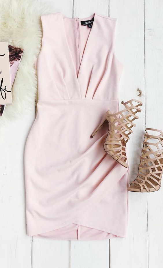Elegant Pink Satin Short Homecoming Dress cg6316