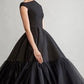 Unique long prom dress balck evening Dress    cg19543