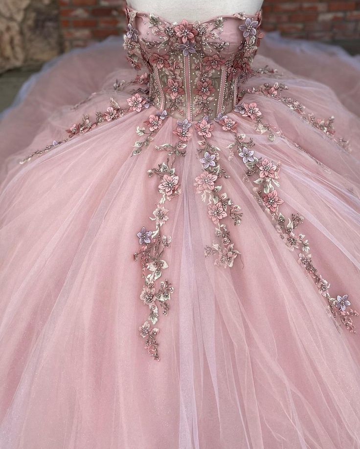 Pink Tulle Appliques Quinceanera Dresses A Line Off Shoulder Evening Dresses    cg25343