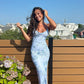 Spaghetti Straps Blue Prom Dress Long Evening Dresses     cg25325