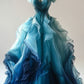 Retro Off The Shoulder Tulle Ombre Blue Party Dress Prom Dress Evening Dress     cg25369