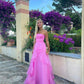 simple pink prom dress,modest evening dresses        cg24831