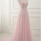 Amazing prom dress Tulle Jewel Neckline party dress cg2099