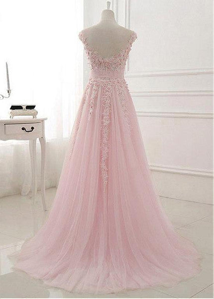 Amazing prom dress Tulle Jewel Neckline party dress cg2099