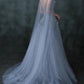 long prom dress Elegant Tulle Ball Gown Dresses With Lace Embroidery Design   cg18871