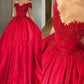 romantic red long Prom Dress    cg16463