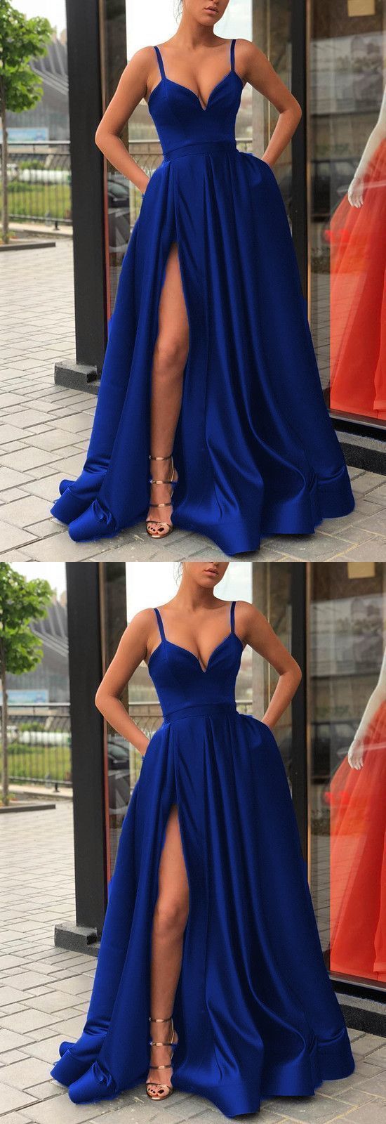 Royal Blue Prom Dress, Evening Dress, Dance Dresses, Graduation School Party Gown   cg10625