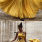 Yellow Long Prom Dresses Halter Formal Evening Party Dresses cg1075