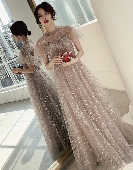 Lovely Sequins New Style Long Prom Dress    cg11009