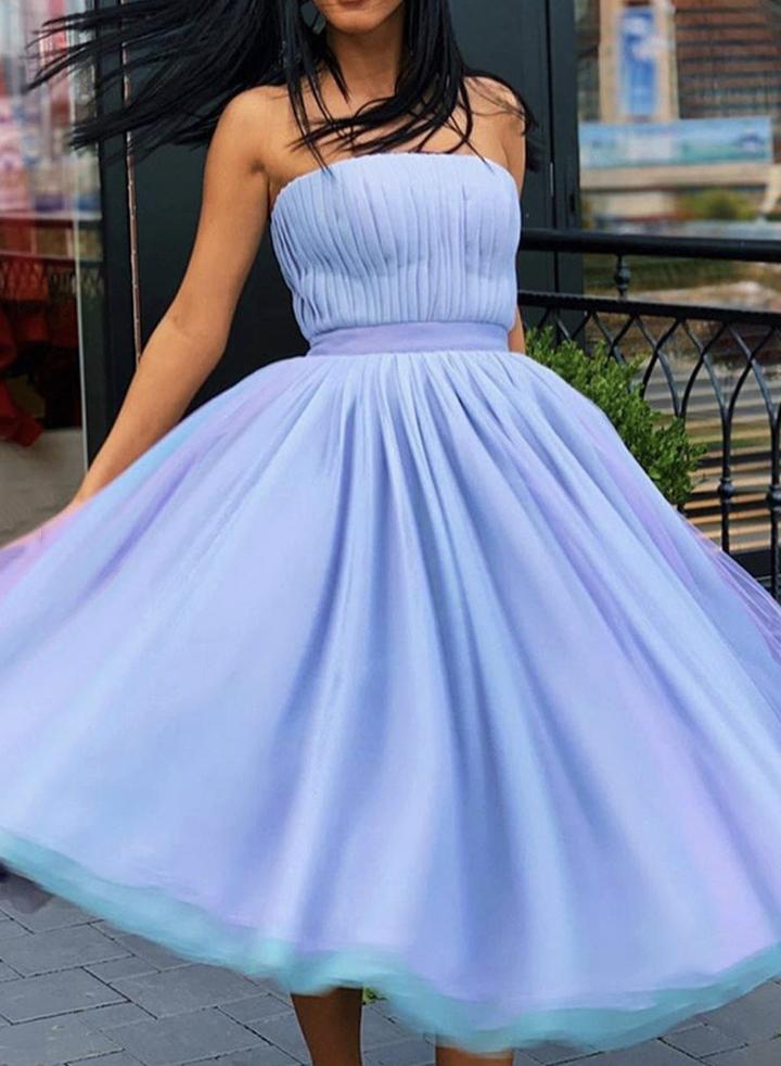 Cute tulle short dress homecoming dress   cg11890