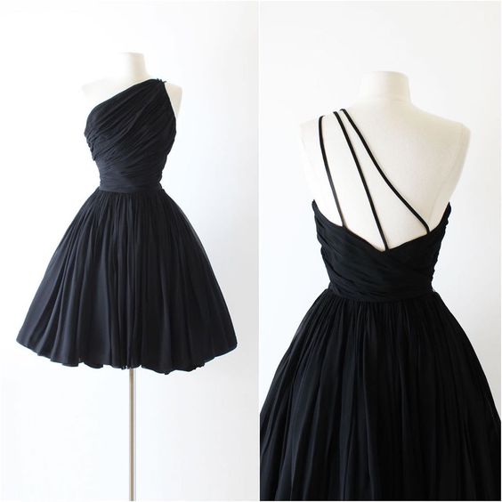 Black short Homecoming Dress   cg11906