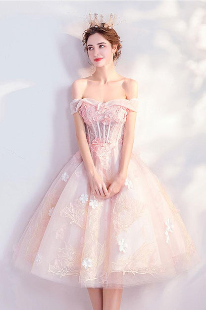 pink cocktail dress Short Homecoming Dress   cg13446