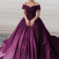 ball gown off the shoulder lace long prom dress evening dress    cg14956