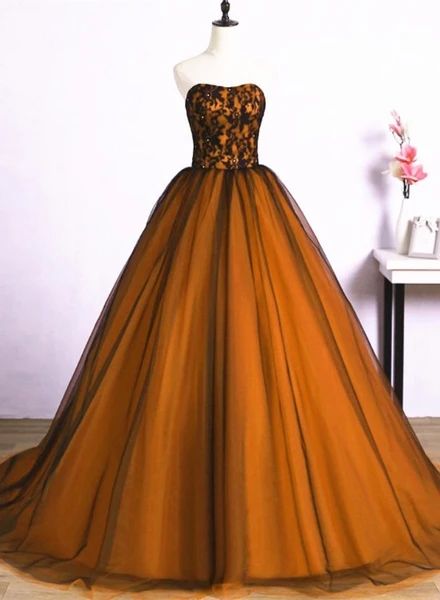Beautiful Tulle A-Line Ball Gown Sweet 16 Party Dress, Long Prom Dress    cg15150
