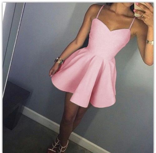 pink short Homecoming Dresses   cg15646
