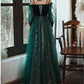 elegant dark green lace gown Prom Dress,   cg16016