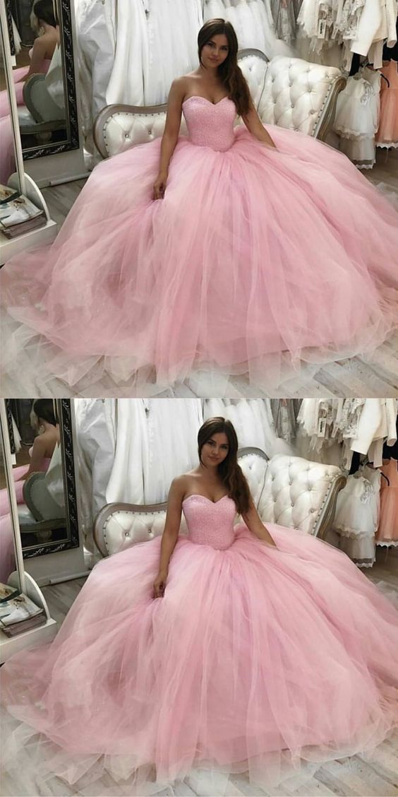 Blush Pink Quinceanera Dresses Prom Dresses     cg16241