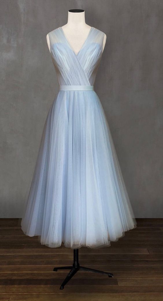 Light blue Midi Prom Dress    cg16553