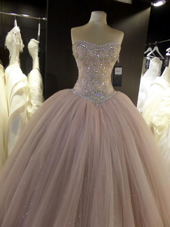 ball gown Prom Dresses Tulle Lace Appliques   cg16835