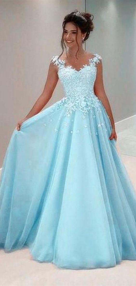 A-line Lace Long Prom Dresses, Top Lace Newest Prom Dresses    cg17170