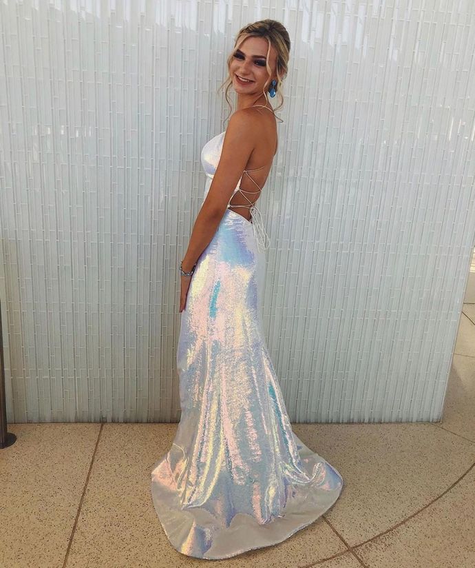 Spaghetti Straps Mermaid Prom Dresses,Long Prom Dresses    cg17254