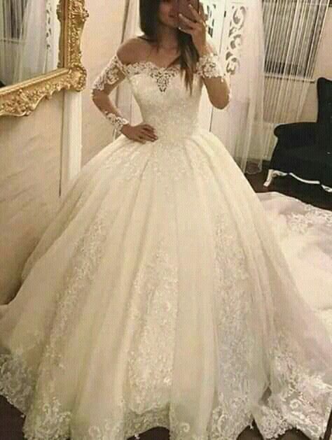 Bateau Bridal Gown Wedding Dress with Sleeves prom dresses   cg18029