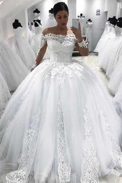 Bateau Bridal Gown Wedding Dress with Sleeves prom dresses   cg18030