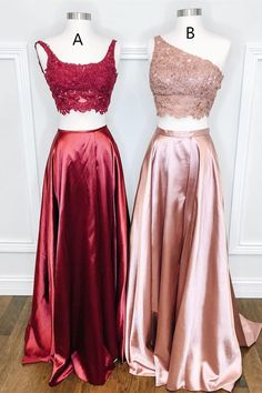 Two Piece Long Prom Dress   cg18080