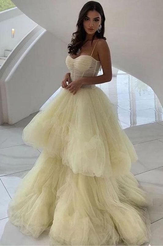 Stunning Tulle Long Prom Dress Formal Evening Dresses  cg18121