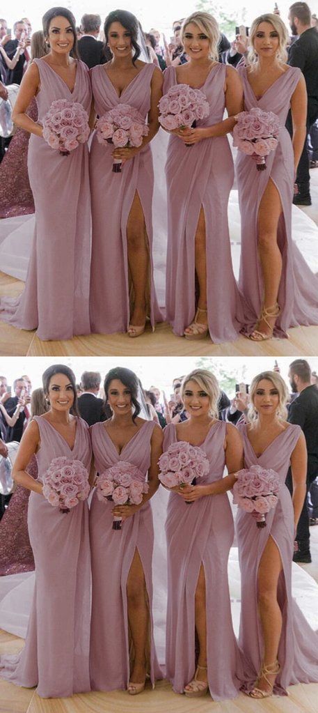 mauve pink bridesmaid dress prom dress     cg18335