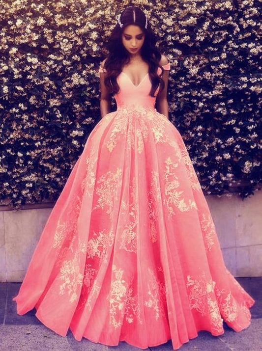 long prom dress formal dress with sweep train   cg18375