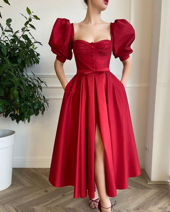 Charming A-Line Prom Evening Dresses, Sleeves Princess Gown   cg18755