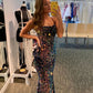 Glitter Mermaid Long Evening Dress prom dress   cg18899