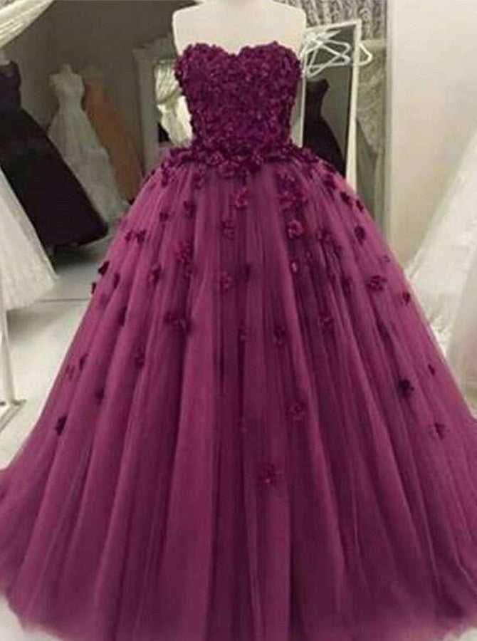 Charming Sweetheart Floor-Length Wedding Dress with Patchwork,Prom Dresses   cg19120