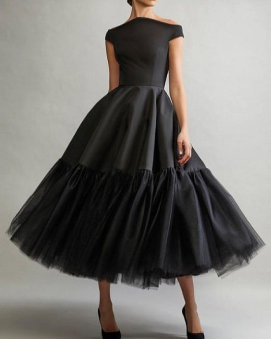 Unique long prom dress balck evening Dress    cg19543