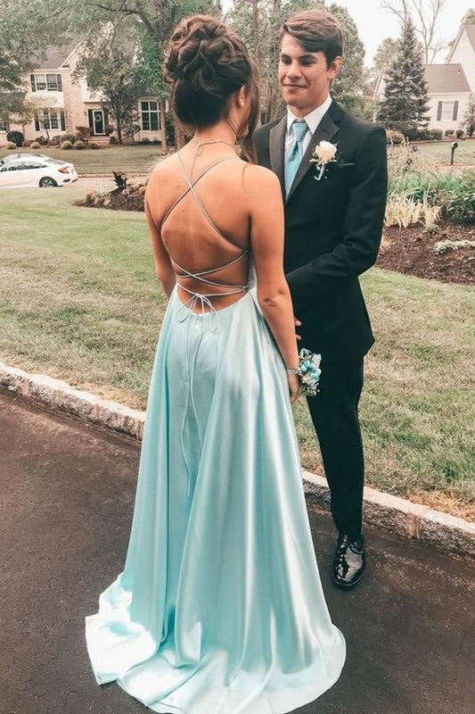 long prom dress, straps prom dresses, evening prom dresses    cg19827