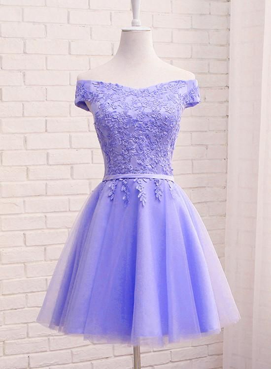 princess A-line party dress lace up back Homecoming Dress    cg20686